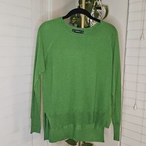 Zara Vibrant Green Crew Neck Sweater